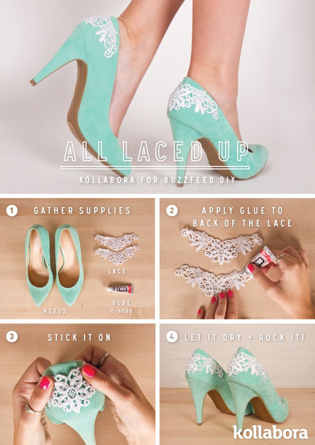 DIY Laced Pumps Idea