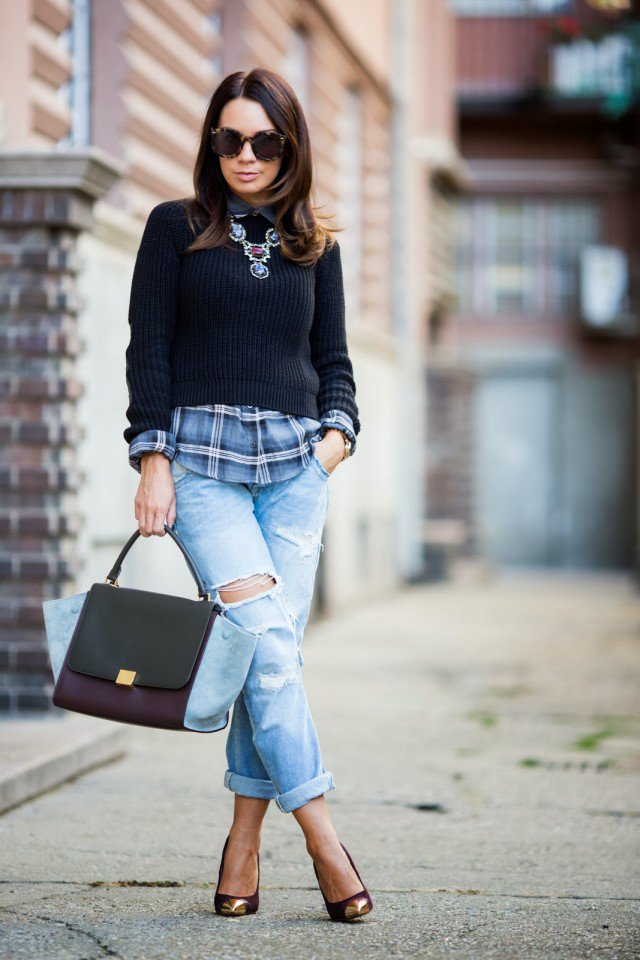 16 Casual-Chic Shirt and Sweater Combinations - Pretty Designs