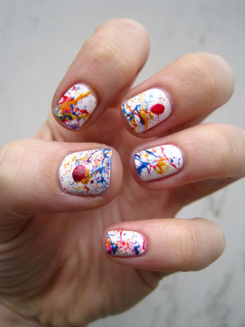 Splatter Nail Design