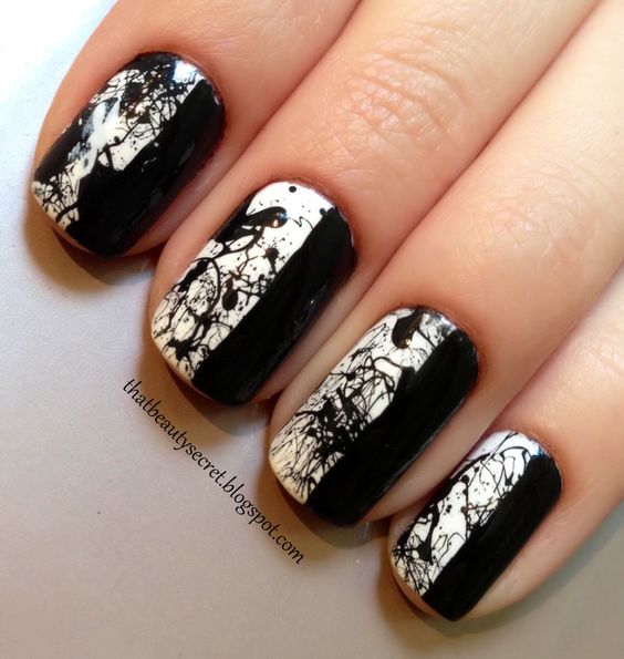 Splatter Nail Design