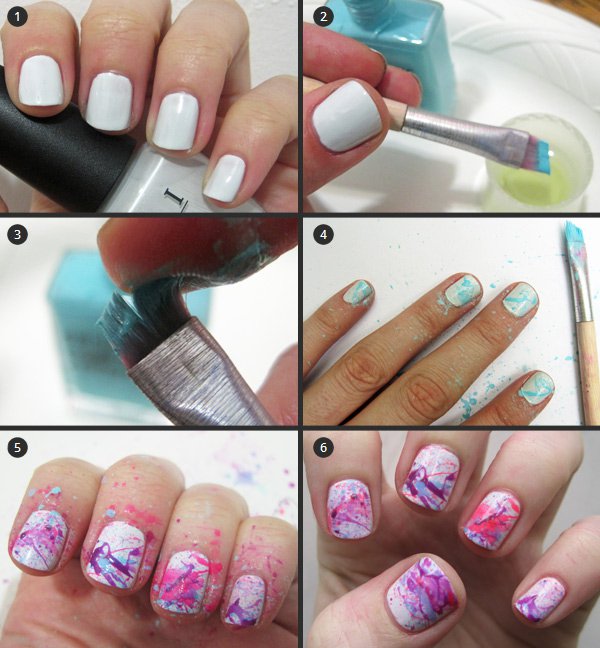 Splatter Nail Design