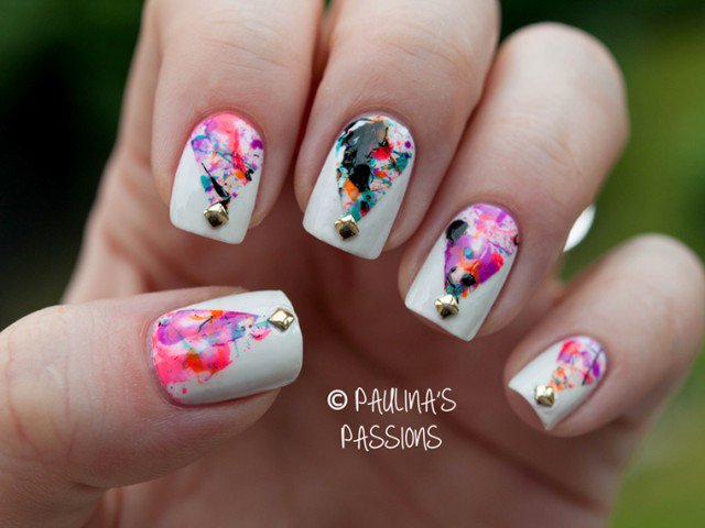 Splatter Nail Design