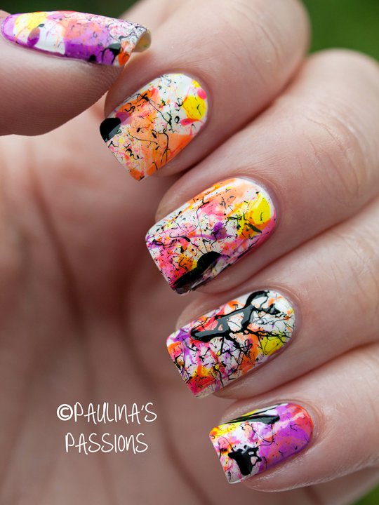 Splatter Nail Design