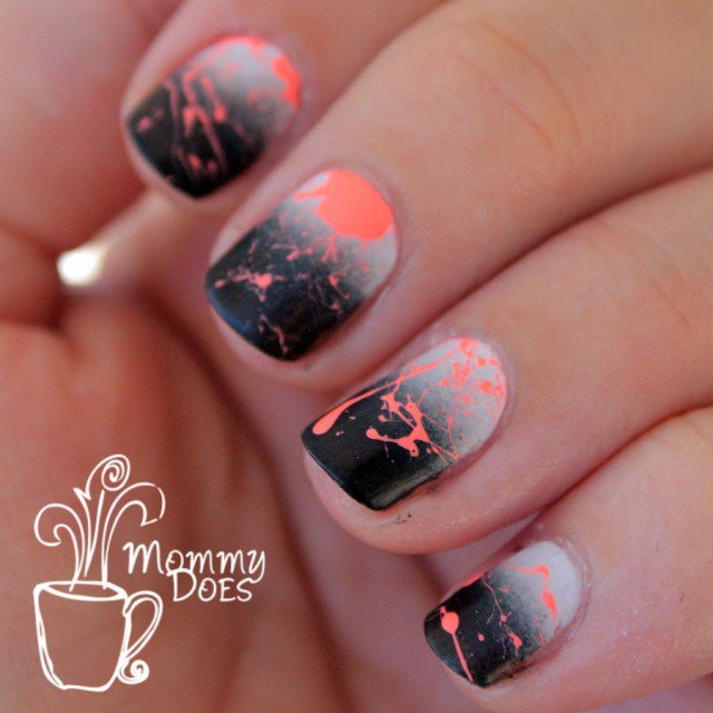 Splatter Nail Design