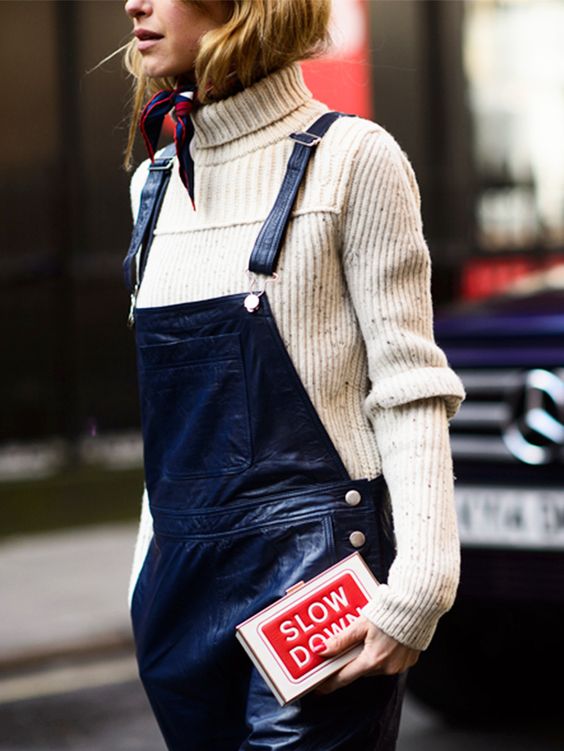 Sweater and Overalls