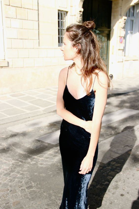 Velvet Slip Dress