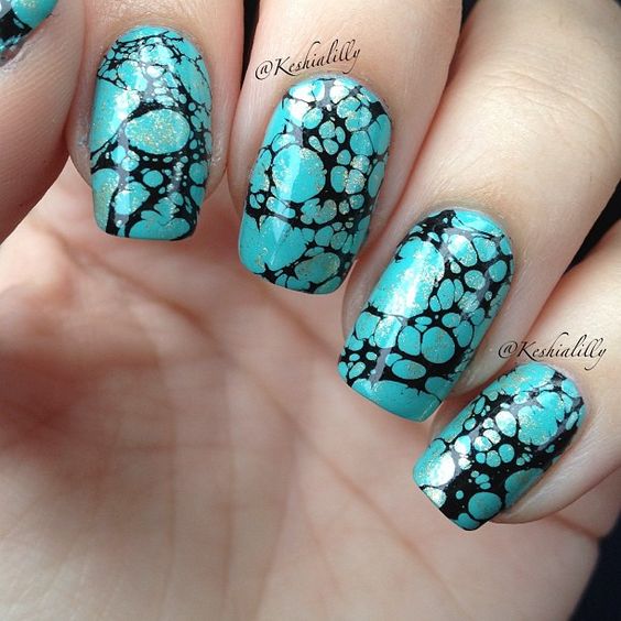 Stone Nail Art Design