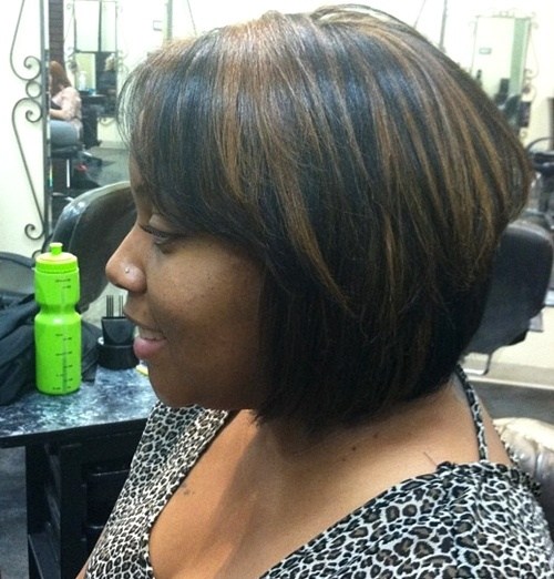 Black and Brown Stacked Bob