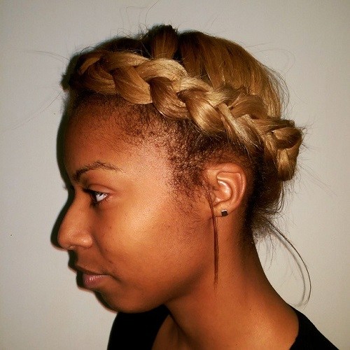 Blonde Crown Braid