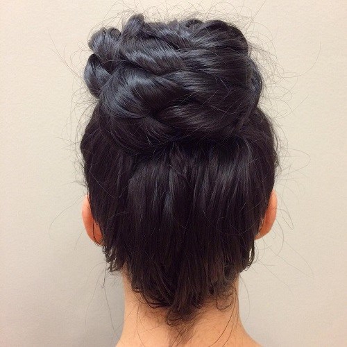 Braid-up Bun