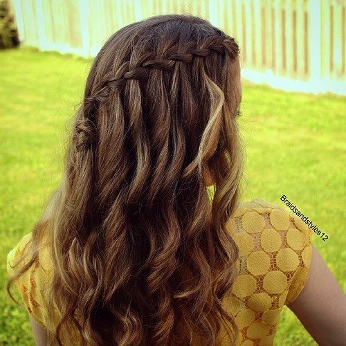 Brown Waterfall Braid