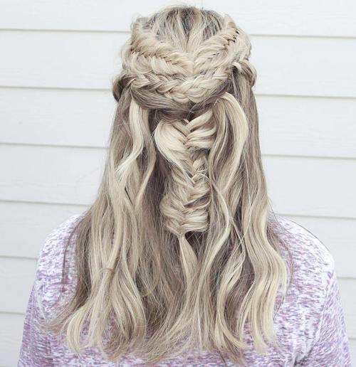 Fishtail and Half up Half down