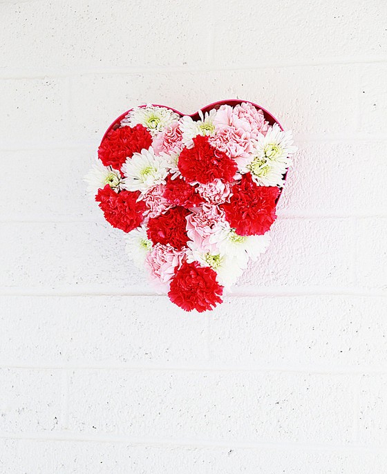 Floral-Heart Wall Installation