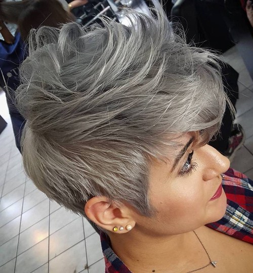 Grey Faux Hawk