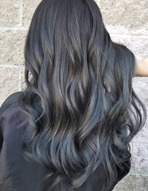 Grey Highlighted Hair