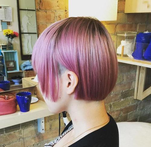 Lavender Short Bob