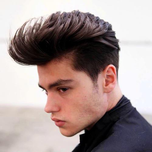 Long Quiff Hair Look