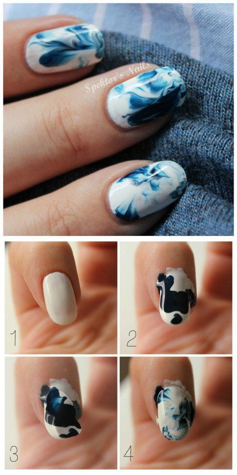 Marble Nail Design Tutorial