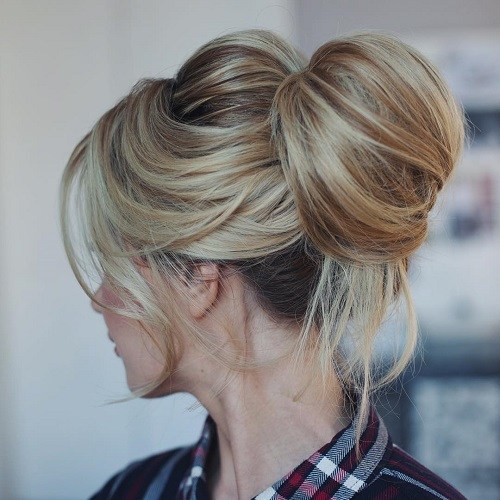 Messy Top Bun