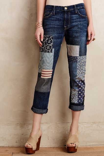 21 Ways to Follow the Patchwork Jeans Trend - Pretty Designs