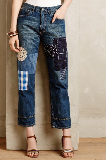 21 Ways to Follow the Patchwork Jeans Trend - Pretty Designs