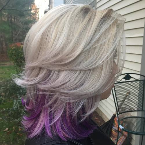 Purple Ends for Sliver Bob