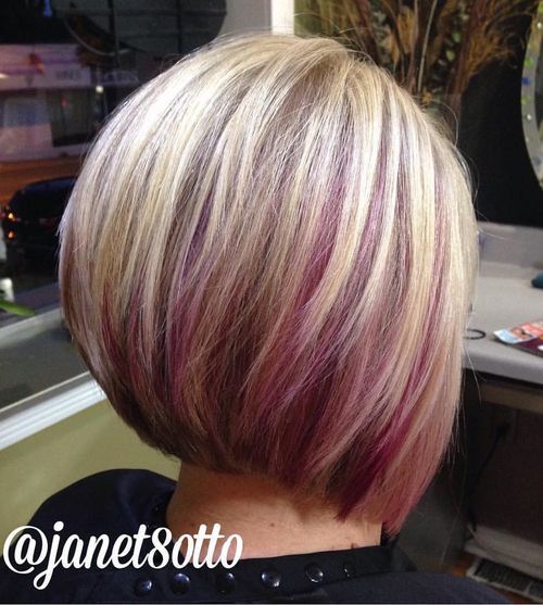 Purple Highlighted Hair