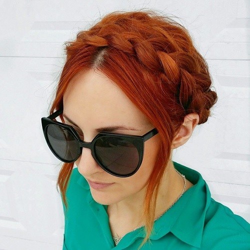 Red Cool Crown Braid