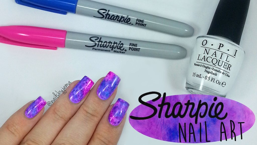 Sharpie Nail Art Design