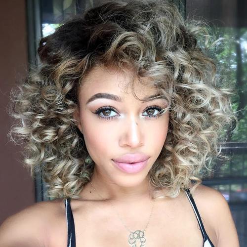 Sliver Highlighted Curls