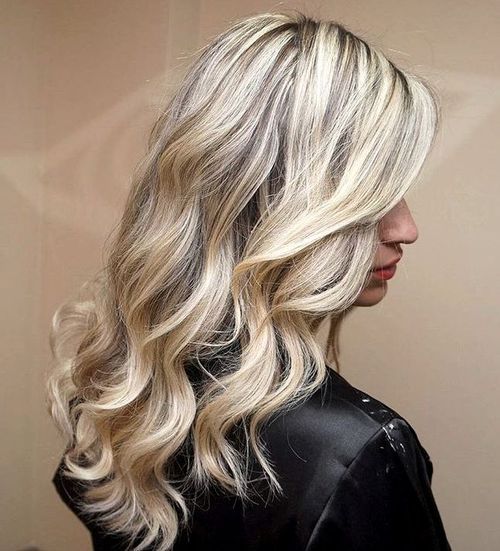 Sliver Highlights for Blonde Curls