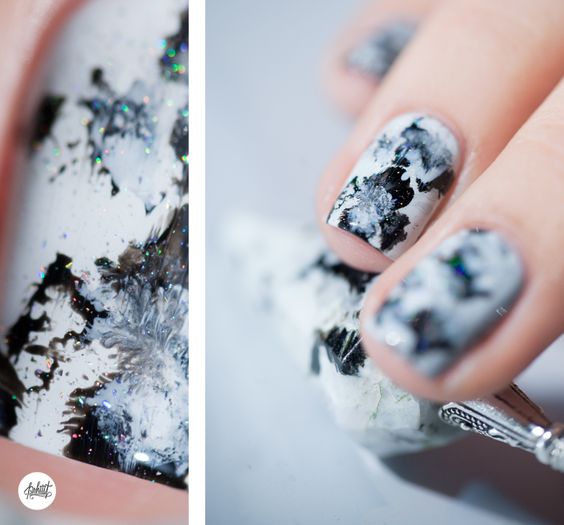 Stone Nail Art Design