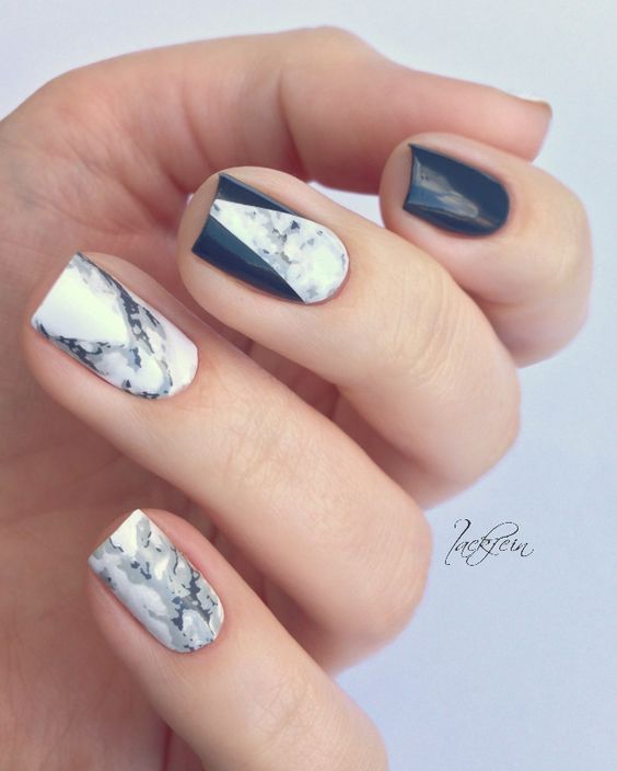 Stone Nail Art Design