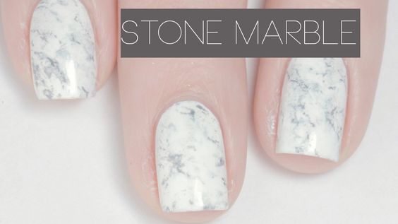 Stone Nail Art Design