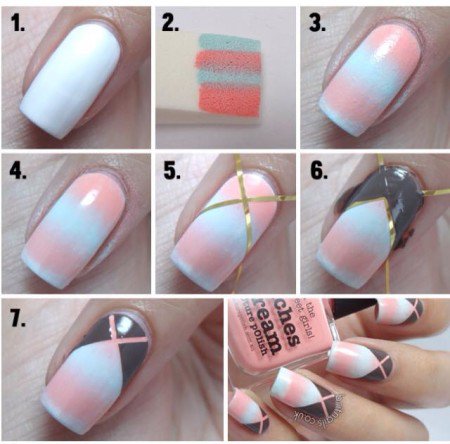 Striped Nail Design Tutorial