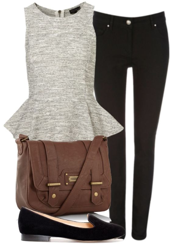 Stylish Top and Black Leggings