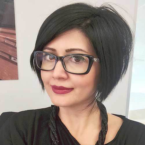 Black Inverted Bob