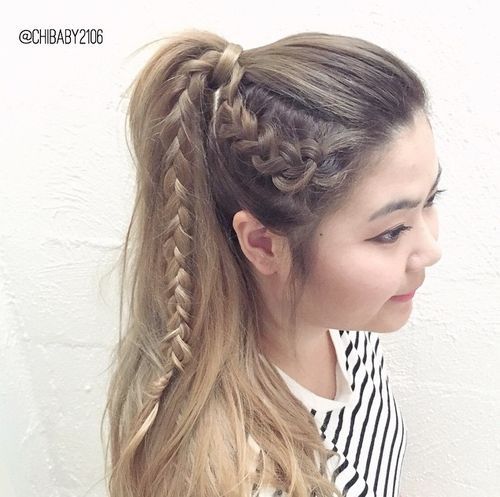 19 Pretty Ways to Try French Braid Ponytails - Pretty Designs