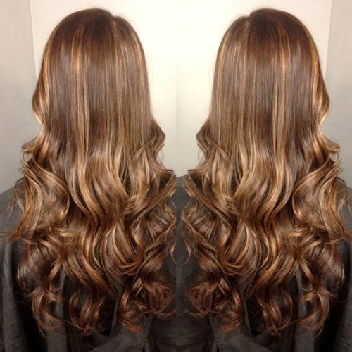 Blonde Highlighted Curls