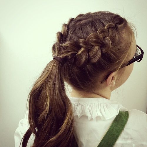 Double Braided Ponytail