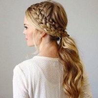 Double Side Braid for Ponytail