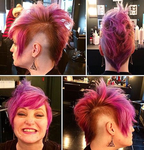 Pink Faux Hawk