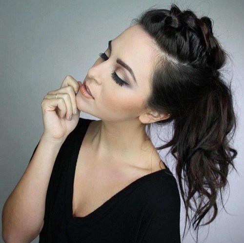 Ponytail Design for Brunette