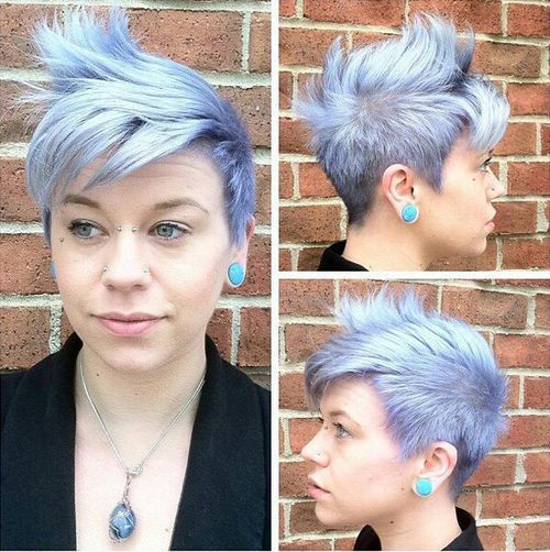 Silver Blue Short Hair