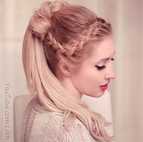 Stylish French Braid Ponytail