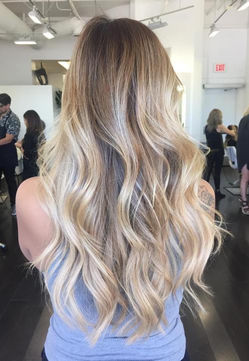 Subtle Waves for Long Hair