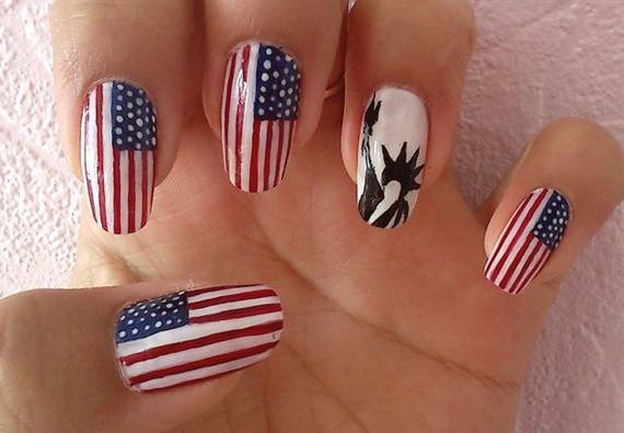 20+ Patriotic Nail Art Designs To Try At Your Fourth Of July Party