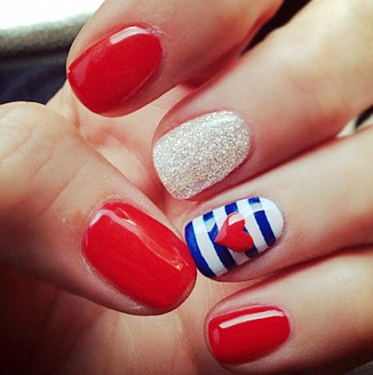 Patriotic Nail Art To Try At Your Fourth Of July Party Patriotic Nail Art To Try At Your Fourth Of July Party