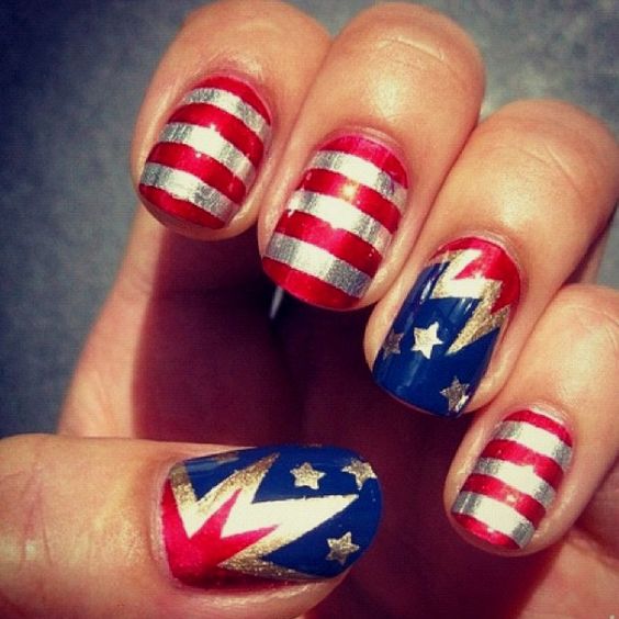 Patriotic Nail Art To Try At Your Fourth Of July Party