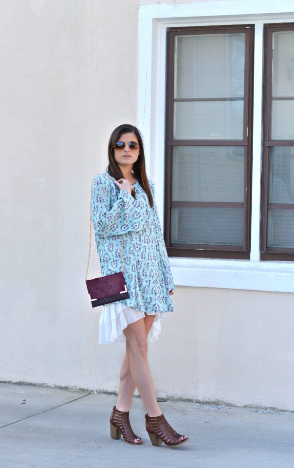 Blue Chiffon Dress via